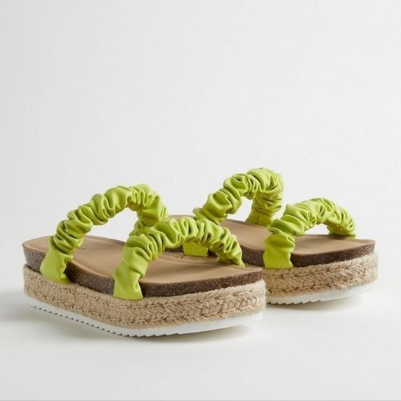 8 WW • Torrid • Double Band Espadrille Platform Slide - Extra Wide Width - Picture 1 of 5